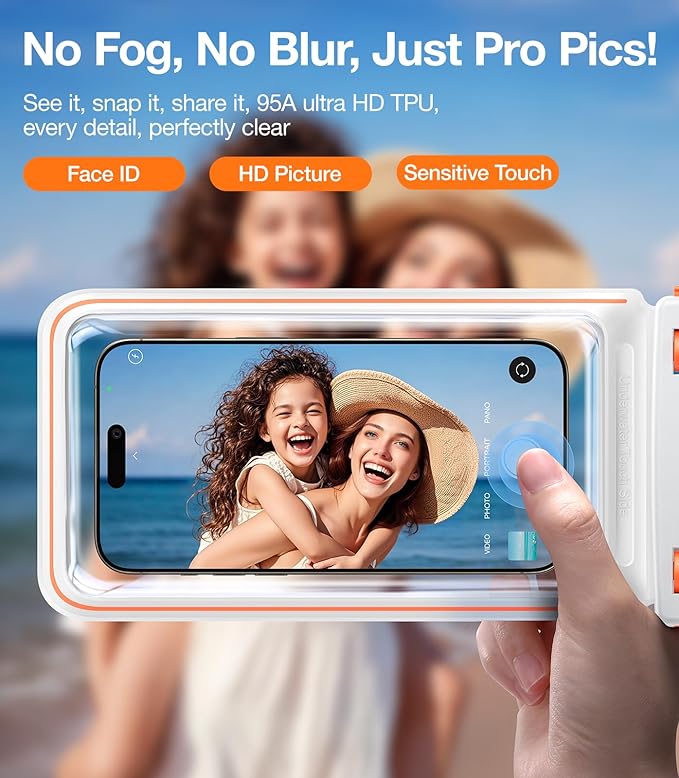 TORRAS IPX8 Waterproof Phone Pouch Floating, Underwater Screen Touchable - Image 5