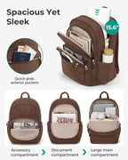 BAGSMART College Laptop Backpack, Travel Backpack - Image 2