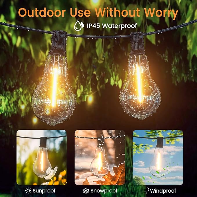 String Lights for Outside, 75FT Patio Lights - Image 4