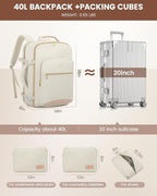 LOVEVOOK Travel Backpack for Women & Men 40L, Airline Approved Carry On - Image 5