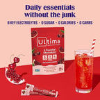 Ultima Replenisher Daily Electrolyte Powder – Cherry Pomegranate, 20 Stickpacks - Image 2