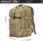 aiGear Tactical Backpack for Men, 45L Military Backpack, 3-Day Bug Out Bag for - Image 2