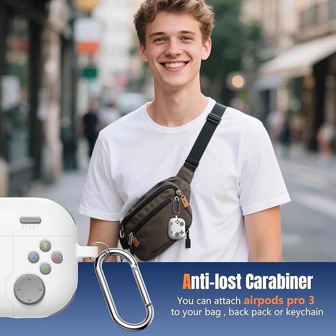Getino Game Case for AirPods Pro 3 Case 2025, Shockproof Silicone Cover for - Image 8