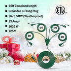 Eversimpleinc 1 to 4 Splitter Extension Cord, 3 Prong Plug - Image 3
