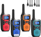 Wishouse Walkie Talkies for Adults Long Range-Rechargeable 4 Pack 2 Way Radios by WisHouseWALKIETALKIESFORTHEENTIREFAMILY