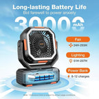 OGERY Camping Fan, Portable Fan Rechargeable - Image 4