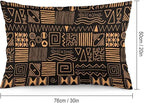 African Ethnic Pattern Throw Pillow Covers Set of 2 Queen Size Abstract Tribal - Image 2