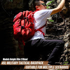 45L Tactical Backpack for Men Women, Military Assault Pack - Image 5