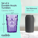 Muldale Vintage Plastic Drinking Glasses Set of 6 - Image 6