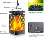 TomCare Solar Lights Outdoor Flickering Flame Solar Lantern Outdoor Hanging - Image 4