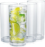 Zulay Kitchen Plastic Drinking Glasses – 16oz Acrylic Shatterproof Water Cups by ZulayKitchen