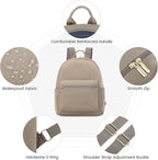LOVEVOOK Mini Backpack for Women Light Weight Small Waterproof Backpack Purses - Image 3