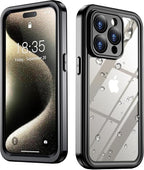 SPIDERCASE ONLY Designed for iPhone 15 Pro Max Waterproof, 12FT Military by SPIDERCASE