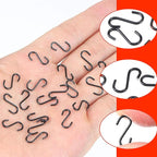 50pcs 1 Inch Black Iron Mini S Hooks Multipurpose Hangers - Image 4