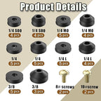 48 PCS Faucet Washer Assortment Kit Outdoor Faucet Repair Kit - Image 2