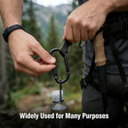 DELSWIN Heavy Duty Carabiner Clip 900lbs, 3 Inch Steel Carabiners - Image 3