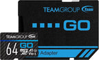 TEAMGROUP GO Card 64GB x 3 Pack MicroSDXC UHS-I U3 V30 4K - Image 6