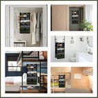 Surblue Hanging Closet Storage Bag Collapsible 3-Shelf Washable Oxford Fabric - Image 7