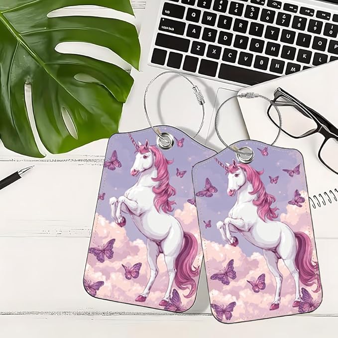 2Pcs Magical Unicorn Luggage Tags - Image 5