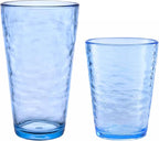 KLIFA- RIPPLE- 16 & 22.5 ounce, Acrylic Tumbler & Highball Drinking Glasses Cups by KLIFAHome