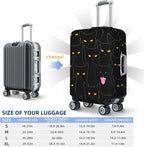 Black Cat Elastic Luggage Cover, Suitcase Protector - Image 6