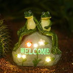 Nacome Solar Garden Outdoor Statues Frog by Nacome