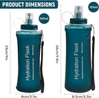 Soft Flask 500ML, TPU Collapsible Soft Water Bottle - Image 2