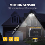 UME 19W LED Flood Light Motion Sensor Outdoor, 2 Adjustable Head, IP65 - Image 3