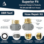 DBR Tech® Hose Repair Kit – Fix Leaks on 3/4 & 5/8 inch Garden Hoses - Image 4