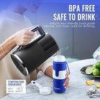 Nefeeko Collapsible Water Bottle, BPA Free 26oz Foldable Water Bottle - Image 3