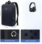 MOSISO Laptop Backpack for Men, Slim Lightweight Compact Computer Backpack for - Image 4