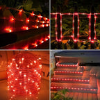 Solar Rope Lights, 33ft 100LED Solar String Lights, 8 Modes Waterproof Solar - Image 7