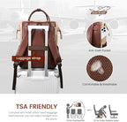 LOVEVOOK Leather Laptop Backpack - Image 4