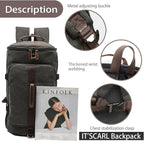 IT'SCARL Large backpack for men, Backpack for travel, Mens backpack, Waterproof - Image 4