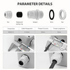 Outdoor Junction Box, Nineleaf White IP66 Weatherproof Electrical Project Boxes - Image 9