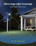 1000 Lumen 299 LED Solar Dusk to Dawn Light Outdoor JACKYLED Solar Powered - Image 6