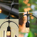 Banord Outdoor String Lights Commercial Grade 96ft Waterproof - Image 5