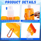 Teenyyou 48 Pack Collapsible Water Bottles Bulk 16oz Foldable Water Bottles - Image 3