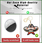BORKUANA Leather Keychain Holder Case Compatible - Image 3