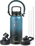 Trebo 32oz Water Bottle Insulated by StayHotStayColdStayGreen