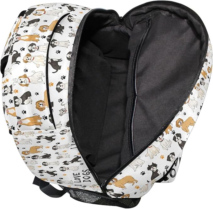 Wamika Bernese Mountain Dog Kids Backpack Cute Puppy Paw School Backpack Boy - Image 7