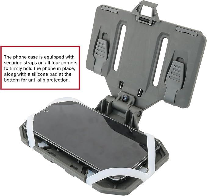 Phone Mount MOLLE Vest Plate Carrier Tactical Phone Holder, Quick Release Flip - Image 3