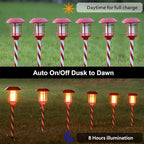 Dynaming 6 Pack Christmas Solar Flame Garden Lights Outdoor, Dual Use - Image 3