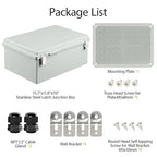 LeMotech Electrical Box, IP67 Waterproof Hinged Cover Stainless Steel Latch - Image 7