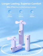 JISULIFE Handheld Fan 8 Plus: All-in-One Mini Fan - Image 3