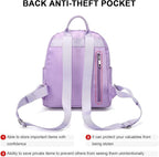 LOVEVOOK Mini Backpack for Women Light Weight Small Waterproof Backpack Purses - Image 6