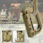 6 Pack 2.12“ Tactical Locking D Ring Plastic Carabiner Backapck Molle Hook Clip - Image 4
