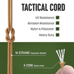 2.4mm Paracord 275LBS 100FT Rope Cord - Image 3