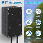 Project Box Junction Box IP67 Waterproof, Nineleaf ABS Plastic Junction Box - Image 3