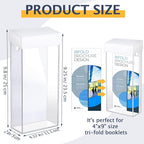 Remerry 2 Pieces Acrylic Outdoor Brochure Holder 4 x 9 Inch Waterproof Wall - Image 2